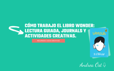 Cómo trabajo Wonder con el séptimo grado : lectura guiada, journals y actividades creativas.